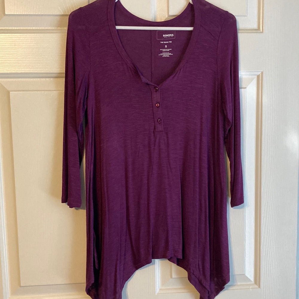 Purple long tee